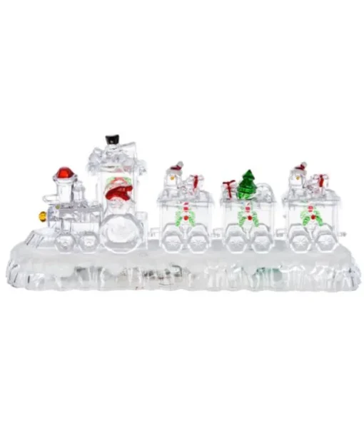 Train de Noël lumineux et musical multicolore