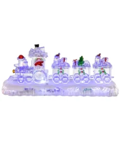 Train de Noël lumineux et musical multicolore